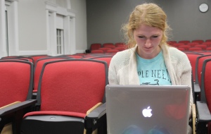 Jessie Gerke, 21, a human development and family sciences major, from Acworth, Georgia, uses her MacBook Pro so much that she is actually in the market for a new one. Gerke owned her MacBook Pro for over five years.